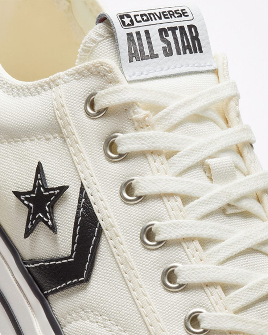 Tenisky Nizke Converse Star Player 76 Panske Biele Čierne | SK DZQ11N3